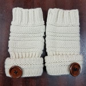 Ivory Fingerless Gloves